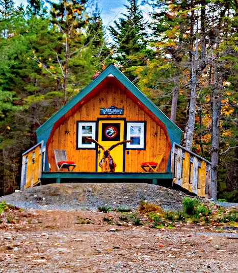 Book now image for the River Nest Wilderness Cabins